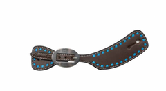Professionals Choice Turquoise Buckstitch Spur Strap Women's 3P9054