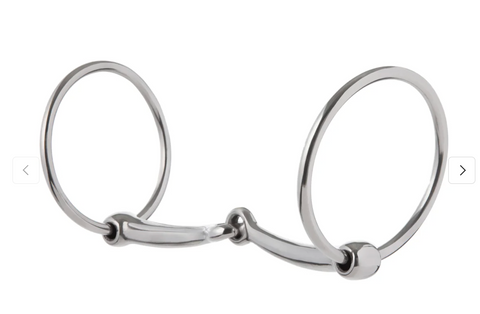 Weaver Draft Bit 6" Snaffle Mouth Polished Stainless Steel 25-4754