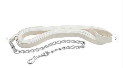 Weaver Flat Cotton Lunge Line 1" x 27 with Chain 35-4015