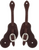 Weaver Burgundy Latigo Leather Spur Straps 30220-55-90