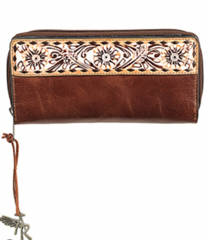 Angel Ranch Leather Wallet Women's
