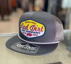 Red Dirt Hat Co. Gry/Wht Ball Cap
