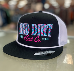 Red Dirt Hat Co. Fuchsia/Teal Ball Cap