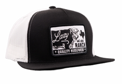 Lazy J Ranch Black & White Legado Classic Five Panel Trucker