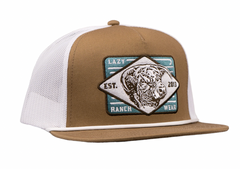 Lazy J Ranch Coyote Brown & White Iron Horn Classic Rope