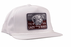 Lazy J Ranch White Red Rock Classic Rope Trucker Hat