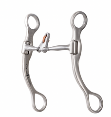 Classic Equine Performance Straight Shank Bit with Smooth Bar Floating Spade SPSBIT7SS24