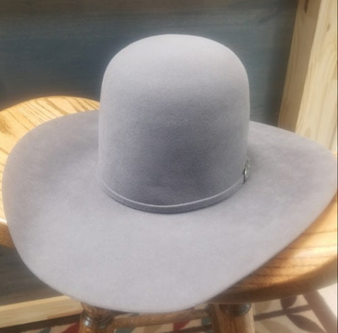 Rodeo King Open Crown Slate 10x Felt Hat