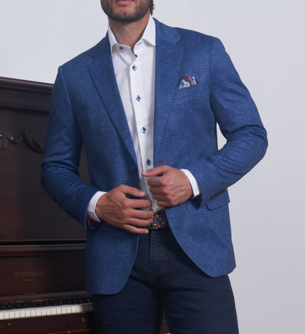 7 Downie St. Oregon Blue Suit Jacket
