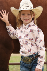 Cruel Girls Snap Up L/S Shirt Girl's