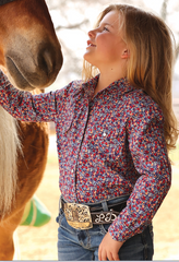 Cruel Girls Snap Up L/S Shirt Girl's