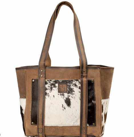 STS Ranchwear Cowide Tridinity Tote STS30804