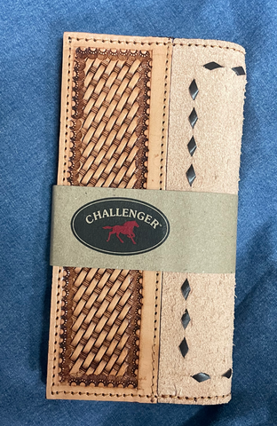 Challenger Buck Stitch Light Suede Wallets