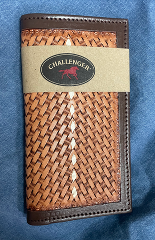 Challenger Weaved Buck Stitch Wallet