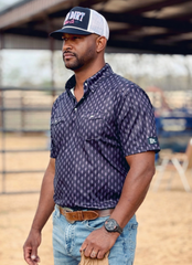 Red Dirt Cowboy Casual Men’s Short Sleeve Polo – Diamond