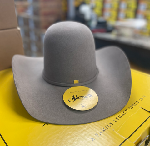 Serratelli Open Crown 100X Natural Felt Hat
