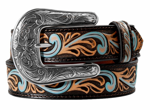 Angel Ranch Tooled W/ Turq Belt Kid's