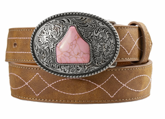 Angel Ranch Pink Stitched Belt Kids