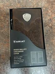 Ariat Men's Tooled Rodeo Wallet Men's