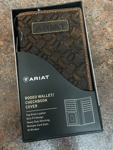 Ariat Basketweave Rodeo Wallet Men's