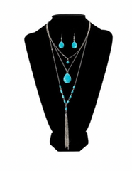 Blazin Roxx Turquoise Tear Drop Jewellery Set