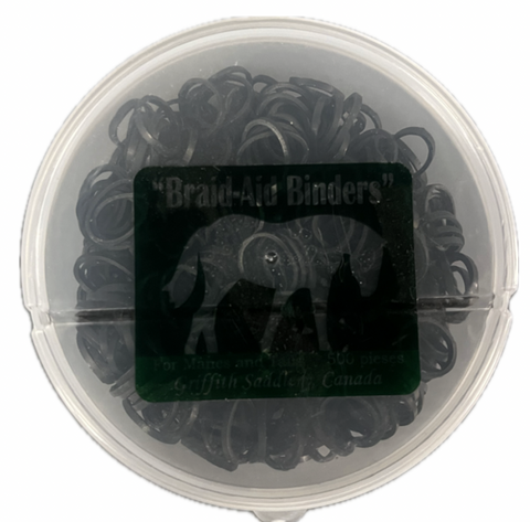 Ger Ryan Braid Aid Binders Black Elastics