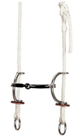Weaver Gag Bridle Smooth Sweet Iron Snaffle Sliding Bit 30-0562