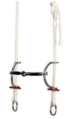 Weaver Gag Bridle Smooth Sweet Iron Snaffle Sliding Bit 30-0562