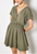 Apricot Zip Detail Shirred Waist Dress Women's