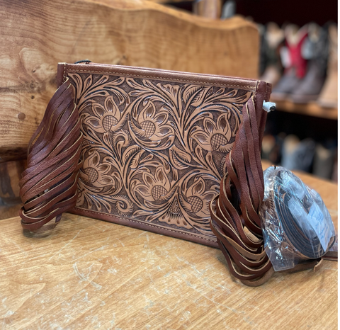 American Darling Tooled Clutch Purse