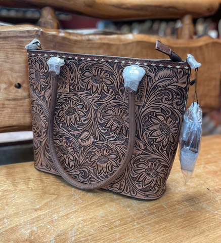 American Darling Tooled Tote Bag