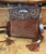 American Darling Tooled Suede Boot Stitch Purse