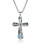 Montana Silver Still Waters Turquoise Cross Necklace