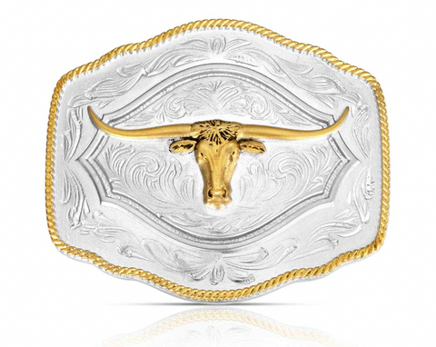 Montana Silver Attitude Buckle On the Range Longhorn