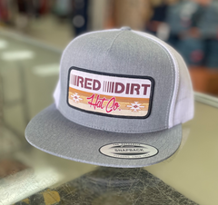 Red Dirt Hat Company Wht/Grey Ball Cap