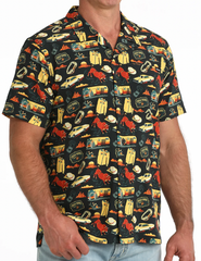 Cinch Button UP S/S Shirt Men's MTW1401057