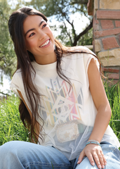 Cruel Girl Mesh Knit T-Shirt Women's