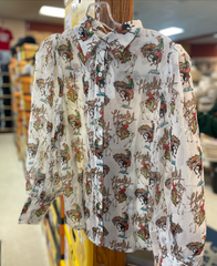 Turquoise Heaven Howdy Shirt Women's