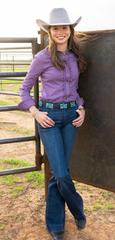 Little Lucille Signature Fit Button Up L/S Shirt Women's