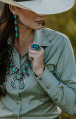 Little Lucile Signature Button Up L/S Shirt  Women's