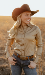 Little Lucille Signature Fit Button Up L/S Shirt Women's