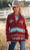 Cruel Denim Red Aztec Cardigan Women’s CWK7482001