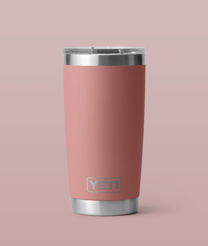 Yeti Rambler 20 oz Tumbler Sandstone Pink