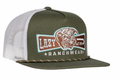 Lazy J Ranch Diamond Banner Classic Rope Trucker Cap