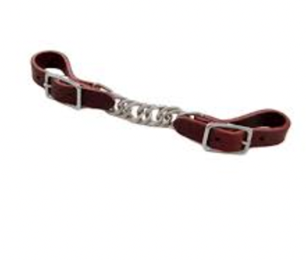 Berlin Leather Latigo Curb Twisted Chain L415B