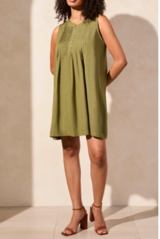 Tribal Sleeveless Dress W/ Pleats 2155O-4525-0065
