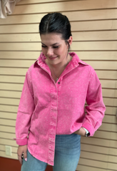 Blue B. Collection Oversized Shirt Women's 50006T