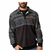 Kimes Ranch Tack Men's Nav Print 1/4 Button Pullover