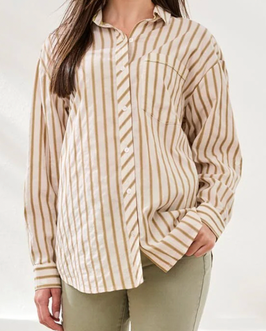 Tribal Jeans Button Down L/S Shirt Women's