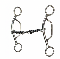 Reinsman Stage B Rosie Gag Twisted Wire Dog Bone Snaffle 330